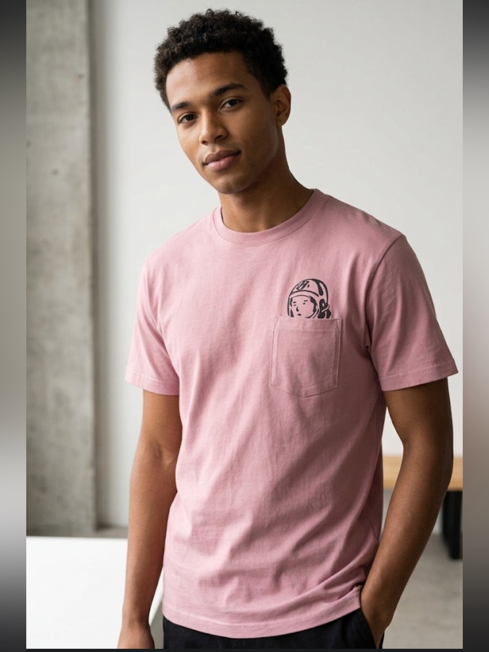 Billionaire Boys Club Dusty Pink Pocket Graphic Tee